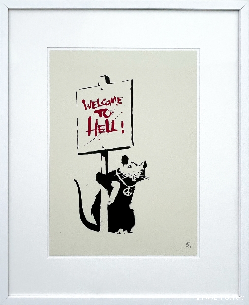 BANKSY - Welcome to Hell (Red)