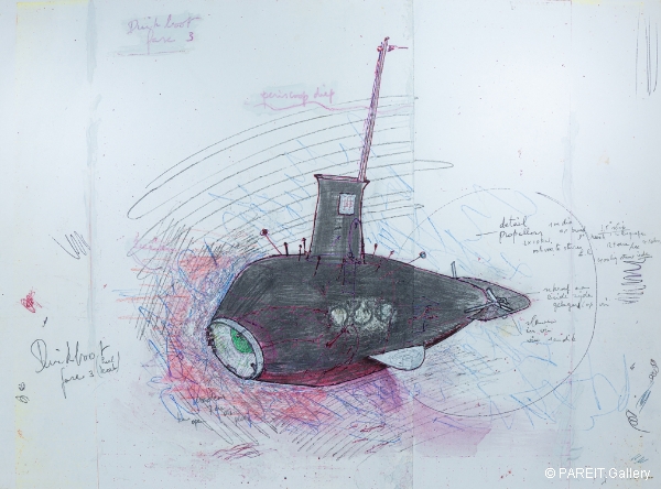 PANAMARENKO - Duikboot fase 3 XL op canvas