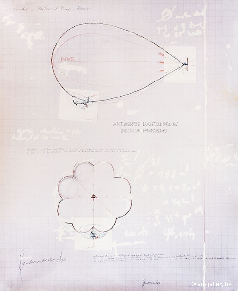 PANAMARENKO - Papaver, manpowered blimp