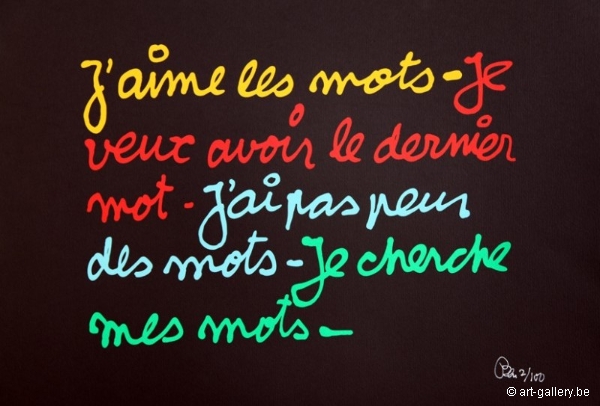 VAUTIER Ben - J'aime  les mots