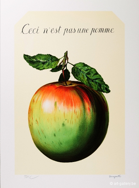 MAGRITTE Rene - Ceci n'est pas une pomme