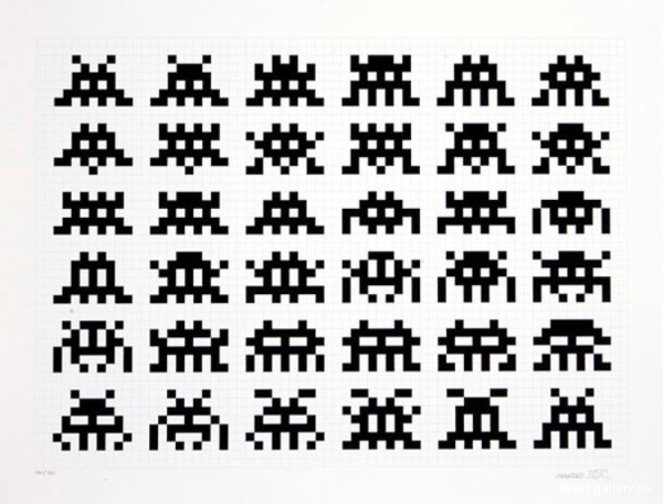 INVADER Space - Repetition Variation Evolution