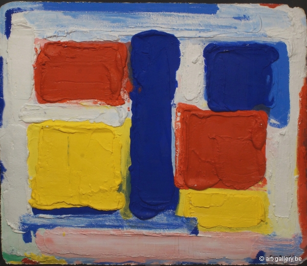 BOGART Bram - Rectangles Jaune Blue Rouge